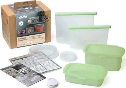 Lékué Reusable Kit Sada dóz na skladování potravin The Essential , 6 ks Sleva